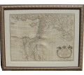 Antique Vey Large Imposing Map of Palestine - The Promised Land at the time of David and Solomon, Blair 1768, Custom frame with museum grade matting